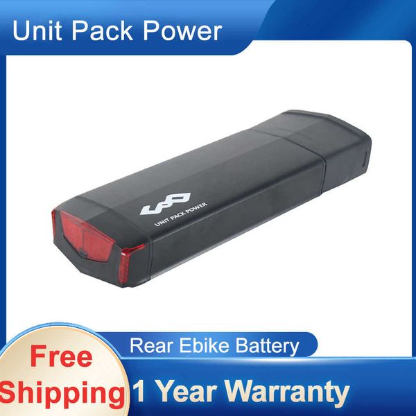 Batterie arrière Ebike 36V pour 250W-1000W électrique 18650 48V batterie 12.8AH -17.5AH avec porte-bagages feu arrière duty-free