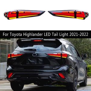 Achterlicht Auto-onderdelen voor Toyota Highlander Led-achterlicht 21-22 Nieuwe Kluger Mistachterrem Richtingaanwijzer Automotive Accessoires