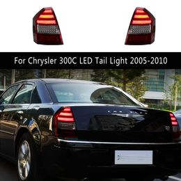 Achterlamp auto accessoires rem omgekeerde lopende lampje achterlichten accessoire voor Chrysler 300C LED-staartlicht 05-10 streamer drainesignaal