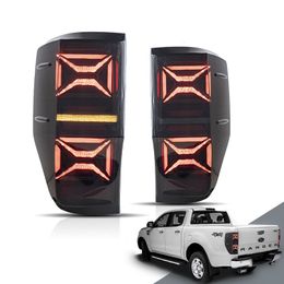 Achterlamp auto LED achterlicht Turn Signal Assembly voor Ford Ranger T6 2012-2018 Brake Fog Mist Daytime-looplampen overdag
