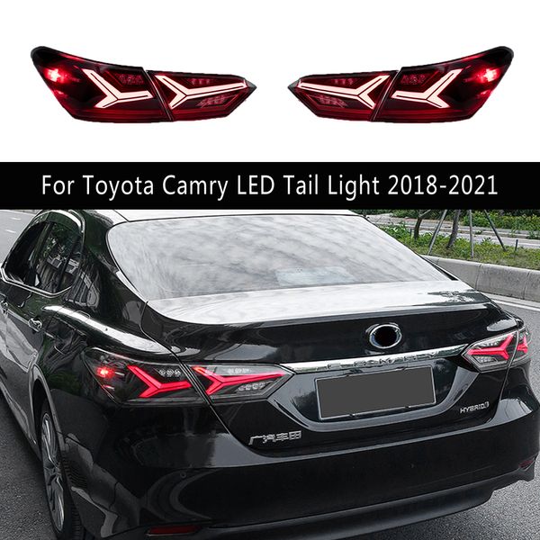 Lámpara trasera para Toyota Camry Conjunto de luz trasera LED 18-21 Brazo Reverso de estacionamiento Carriendo Luz trasera Conjunto Streamer Gurn Signation