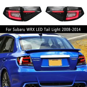 Lámpara trasera, montaje de luz trasera, freno, marcha atrás, luz de estacionamiento para Subaru WRX Impreza, luz trasera LED 08-14, accesorios para coche