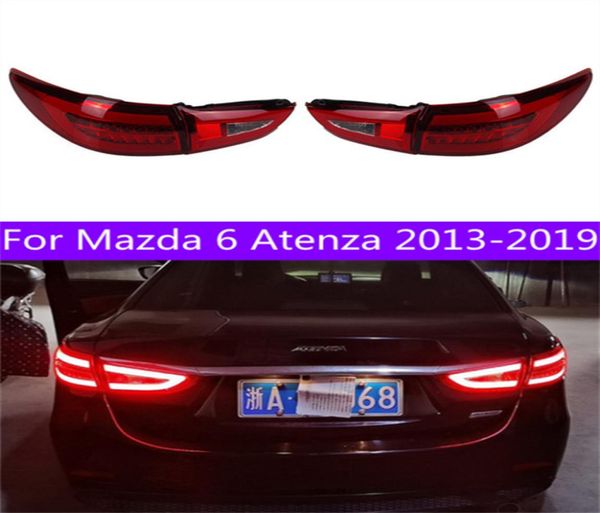 Feux de signalisation arrière LED pour Mazda 6 Mazda6 Atenza 20132018, feux arrière DRL, feu antibrouillard, yeux d'ange, Lamp7677481