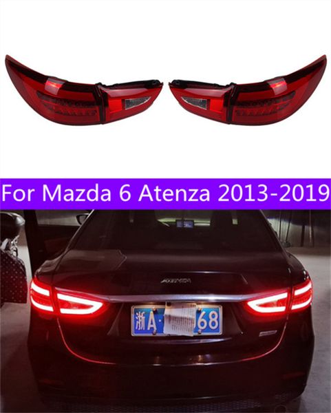 Feux de signalisation arrière LED pour Mazda 6 Mazda6 Atenza 2013 – 2018, feux arrière DRL, feu antibrouillard, lampe yeux d'ange