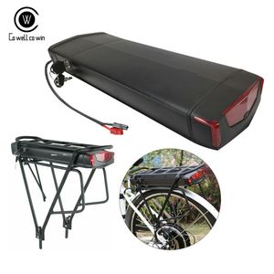 Porte-bagages arrière 48V 14AH Samsung 35E 18650 Ebike Batterie 1000W Lithium ion Vélo Vélo Électrique Pack