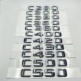 Couvercle de coffre arrière Logo Emblem Number Letters Pour Mercedes Benz Classe C C280 C300 C320 C350 C360 C400 W203 W204 W211 W205280e