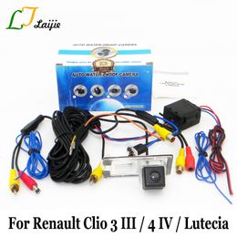 Caméra de recul pour Clio 3 4 III IV / Lutecia 2005 ~ 2020/avec relais de puissance, HD, grand Angle, caméra de recul pour stationnement de voiture