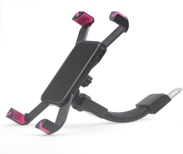 Record de rétroviseur Pince Mont Universal Phone Telephersrs Stenders de support de téléphone pour moto 360 ° Réglage du support électrombile pour P4664866