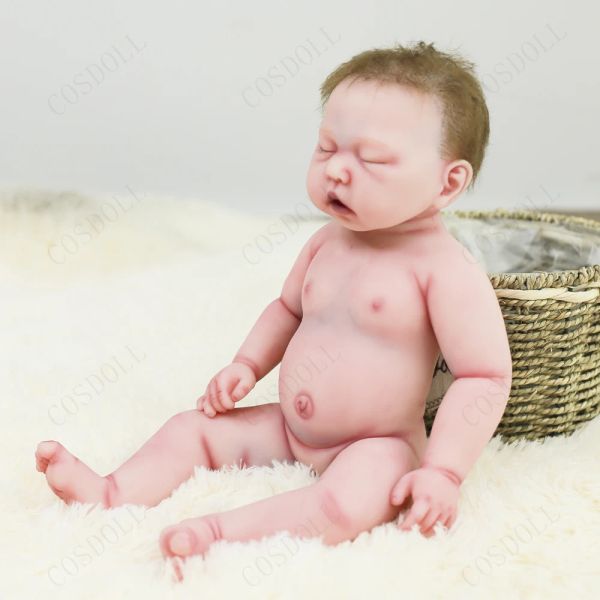 Rebe Reborn Girl Doll 17 pouces Baby Full Body Silicone Dolls Accompagit Reallist Liveke Bebes Reborn Dolls 45 cm Vente chaude 2022