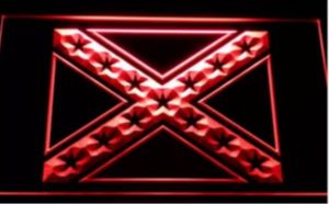 Rebel Confederate Flag bierbar pub LED Neon Sign man cave