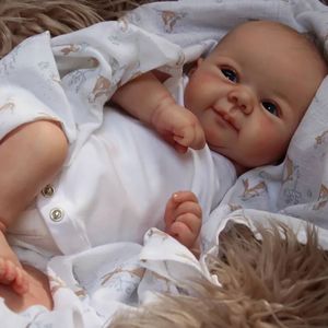 Reborn bébé poupées Juliette réaliste réel toucher 3D peau plusieurs couches avec cheveux Bebe poupée Juguetes Para 240223