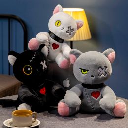 Reborn chat peluche toys sombre sombre série gothic lolita animaux poupée halloween peluche kids jouet décoration intérieure