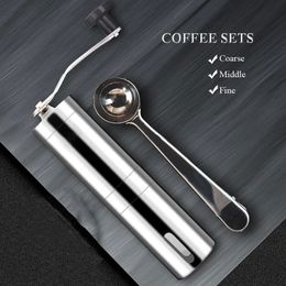 MANUEL RECAFIMIL Céramique Gendre de café en acier inoxydable Moulin à haricot réglable Nettoyer outils de cuisine portable Conical 240423