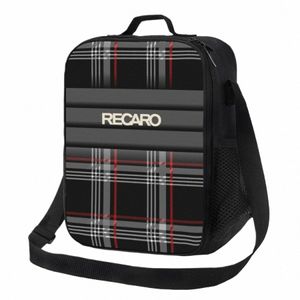 Recaros Logo Boîtes à lunch réutilisables pour femmes Multifuncti Refroidisseur thermique Alimentaire Sac à lunch isolé Travail de bureau P4sQ #