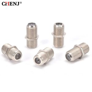 Récepteurs 10pcs femelles f / f rg6 coax coaxial câble sma rf coax connecteur f