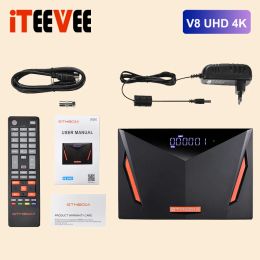 Ontvangers 1 pk Gtmedia V8 UHD DVB S2 Satellietontvanger ingebouwd in WiFi -ondersteuning T2MI H.265 DVBS/S2/S2X+T/T2/CABLE/ATSCC/ISDBT