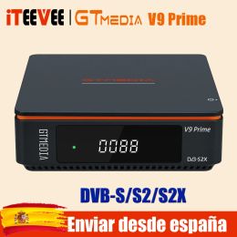 Ontvangers 1 pk Gtmedia V9 Prime Satellietreceptorondersteuning DVB S/S2/S2X Card XStream Smart Online TV App ingebouwd 2.4G WiFi