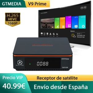 Récepteurs 2022 GTMEDIA V9 Prime Satellite Decoder.DVBS2X Digital TV Tornet Biss Auto Roll / AVS + VC / ACM CCAM M3U CA CARD SATELLITE Récepteur Satellite