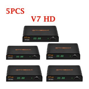 Récepteurs 5PCS GTMEDIA V7 HD DVBS / S2 / S2X Satellite Receiver Support Biss Key Full 1080p PowerVu 3G WiFi Mise à niveau de GTMedia V7S HD V7 S2X