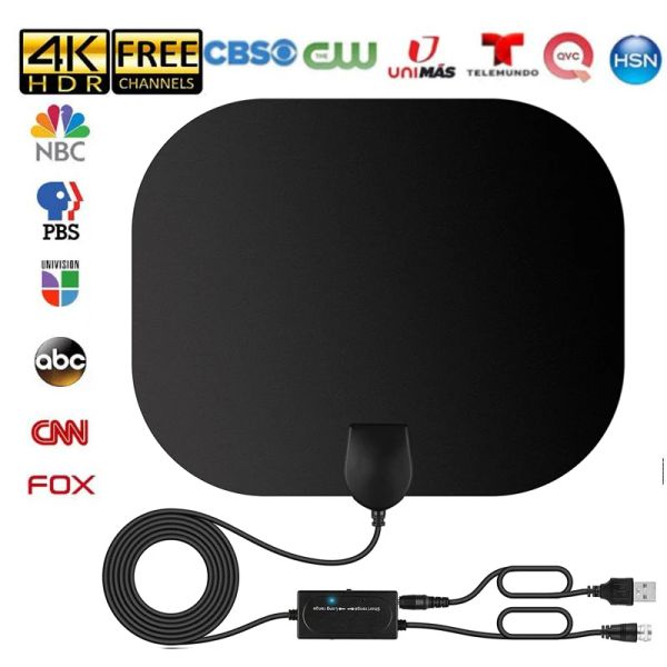 Récepteurs 8000 miles 4k Antenne TV 1080p DVBT2 Booster HD pour l'antenne Global Digital TV RV RV en plein air