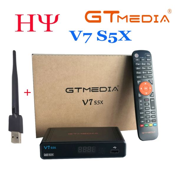 Récepteurs FTA 1080p GTMedia V7 S5X DVBS2 Satellite Receiver avec USB WiFi Digital Receptor GTMedia V7S2X Freesat V7S HD No App