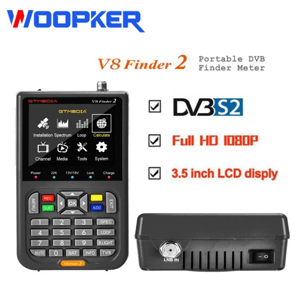 Receptores GTMEDIA V8 Finder2 Finder de satélite DVBS2 1080P HD Tuner V8 Finder2 VS ST5150 V8 Finder Pro WS6933 WS6980 WS6906