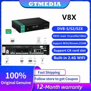 Ontvangers Gtmedia V8X DVBS/S2/S2X Satelliet -tv -ontvanger hetzelfde als Gtmedia V8 nova v8 honor v9 super v9 prime buildin wifi h.265 1080p fhd