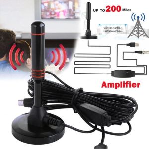 Récepteurs HD Antenne TV amplifiée en intérieur numérique 3600 miles Ultra hdtv avec amplificateur VHF / UHF Réponse rapide