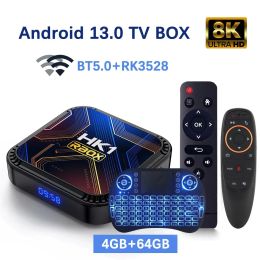 Récepteurs K8S Android 13 Set Top Box RK3528 Quad Core Cortex A53 WiFi5 Dual WiFi Prise en charge 8k vidéo BT5.0 + 4K 3D Media Player TV Box