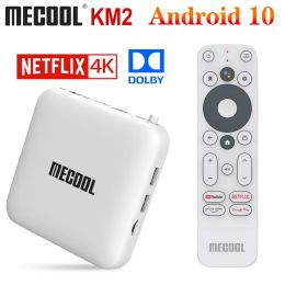 Récepteurs MECOolDispositivo de TV Inteligente KM2 Decodificador Con Android 10 0 2GB 8GB AMLOGIC S905X2 KM3 4GB 64GB KM9 PRO 2G 16