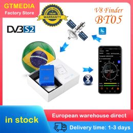 Récepteurs originaux GTMedia V8 Finder BT05 Brazil DVBS2 Satellite Finder mieux que WS6933 WS6906 Mise à niveau Finder BT03 et V8 Finder 2