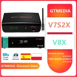 Récepteurs récepteur satellite gtmedia v8x H.265 DVB S2 S2X Buildin WiFi CA Slot Scart Set Top Box GT Media V7S 2X avec USB WiFi Freesat V7