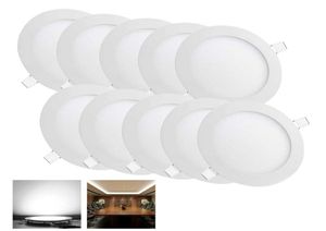 Verzonken downlight led plafondpaneel lichten 3W 6W 9W 12W 15W 18W panelen rond vierkant indoor verlichting AC85265V5197422