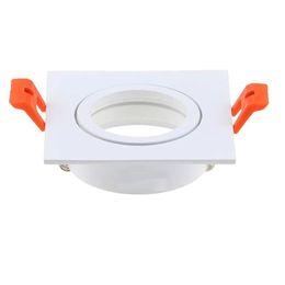 Verzonken downlight verzonken verlichting accessoires Spotlight metalen vierkante lichtframe vierkante armatuur houders verstelbare halogeen GU10 MR16 CRESTECH168