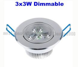 Verzonken LED Downlight 9 W Dimbare Plafondlamp AC85-265 V Wit / Warm Wit Led Down Lamp Aluminium Koellichaam Gemak Lamp LED Light Myy