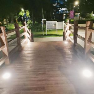 Lámpara de pie empotrada para suelo, luz Led enterrada de 12W, iluminación para césped y jardín al aire libre, cubierta de acero inoxidable de 85-265V