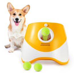 Rechargeable Chien Tennis Lanceur Automatique Pet Chiens Chase Jouet Mini Tennis Lancer Flipper Machine Amusant Interactif Lancer Dispositif