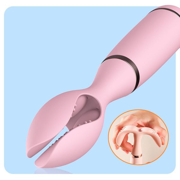 Recharge Triple lapin Vibromasseur Clito Masturbation anale Point G Orgasme Bâton de massage 10 modèles de vitesse Vibrant sexy Jouets pour femmes Articles de beauté