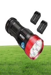 Rechargeable 17000lm Skyray Light King 10T6 LED Flashlamp 10 x T6 LEMPELLE DE TORCH DE PLASSE LED pour la chasse Camping4p3225889