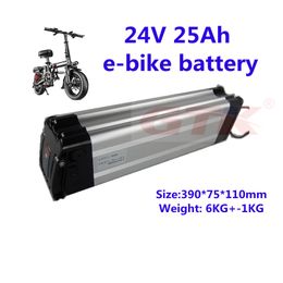 Oplaadbare 24V 25AH E-bike-batterij 18650 Li-ion batterij met BMS voor zilver vis elektrische bi.