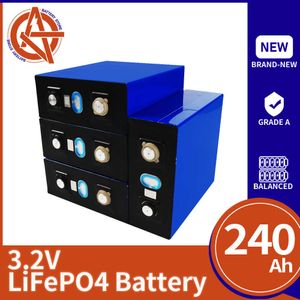 Oplaadbaar 3.2V 240AH 280AH LIFEPO4 Batterij 4/8/16/32PCS Lithium Iron Fosfaat Batterij voor 12V 24V 48V RV BOOT SOLAR SYSTEEM