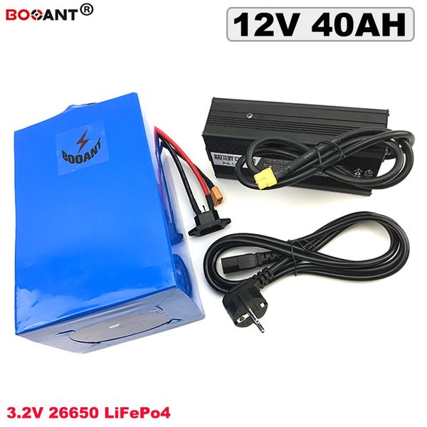 Batterie au Lithium Rechargeable 3.2V LiFePo4 12V 40AH pour système solaire de stockage d'énergie solaire de Scooter électrique batterie LiFePo4 12V