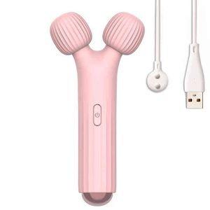 Masseur à rouleaux 3D rechargeable, outil de massage des tissus profonds du visage et du corps, personnel pour les femmes avec 12 modes de vibration 220512