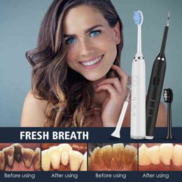 Set di spazzolini da denti elettrici ricaricabili a 7 testine per uso domestico detergente per tartaro per la cura orale dentale 220627