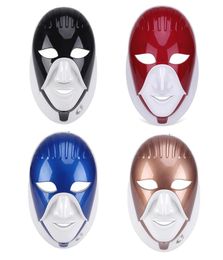 Masque LED Rechargeable 7 couleurs, thérapie pon de style égyptien pour soins de la peau, masque LED avec cou, beauté du visage, home2057352