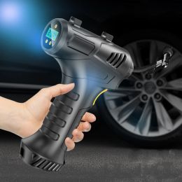 Compresseur d'air rechargeable Pompe gonflable 120W Pompe à air portable Car équipement de pneu de pneus automatique