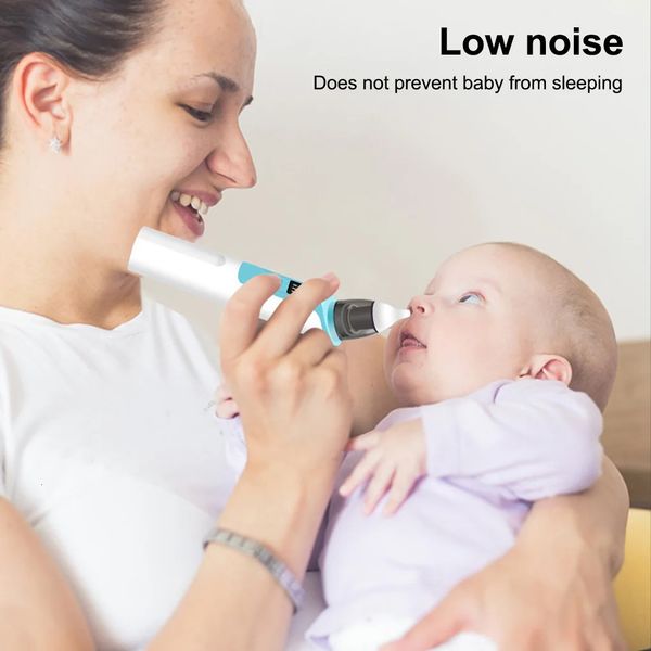Rechargeable Baby Nez Neser Netter Silicone Ajustement Aspiration Aspiratrice Nasale Sécurité pour la santé Pratique Faible Bruit 240410