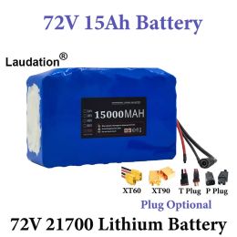 Batería recargable 72V 15AH 21700 batería de litio 3000W BMS+84V cargador e-moto scooter eléctrico bike de 72V batería de batería