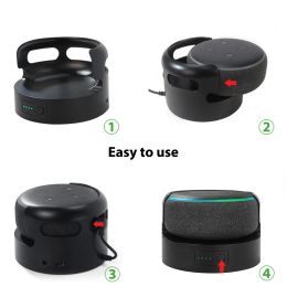 Oplaadbare batterijbasis voor Echo Dot 3e Gen maak uw Alexa Smart Speaker Portable grote capaciteit Batterij Zwart Wit