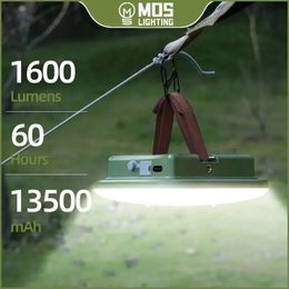 Oplaadbare campinglamp Buitententlamp Magnetische zuigkracht Noodauto-onderhoudswerk LED-lantaarn Zaklamp USB Type-c 240314